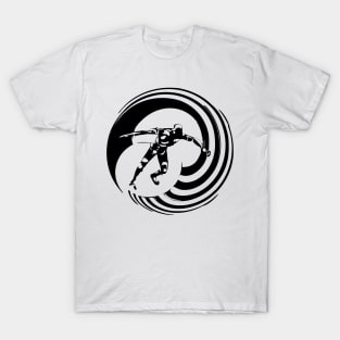 Man surfing the globe T-Shirt